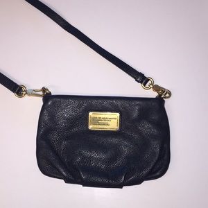 Marc Jacobs Pebbled Black Leather Crossbody